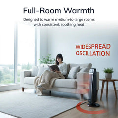Lasko 30" Digital Ceramic Tower Heater with Remote (black, model CT30754)