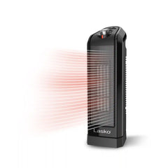 Lasko 1500W Electric Oscillating Ceramic Tower Space Heater, CT16451, Gray