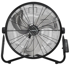 Lasko 20" 3-Speed Pivoting High Velocity Utility Floor or Wall Mount wan with Remote, H20685, Black